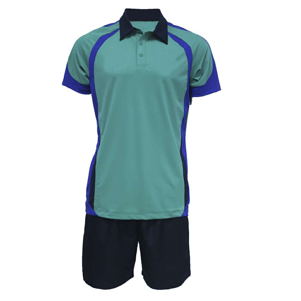 Teal and Purple Polo Tennis Uniform